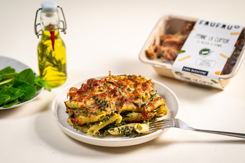PENNE CU RICOTTA SI SPANAC