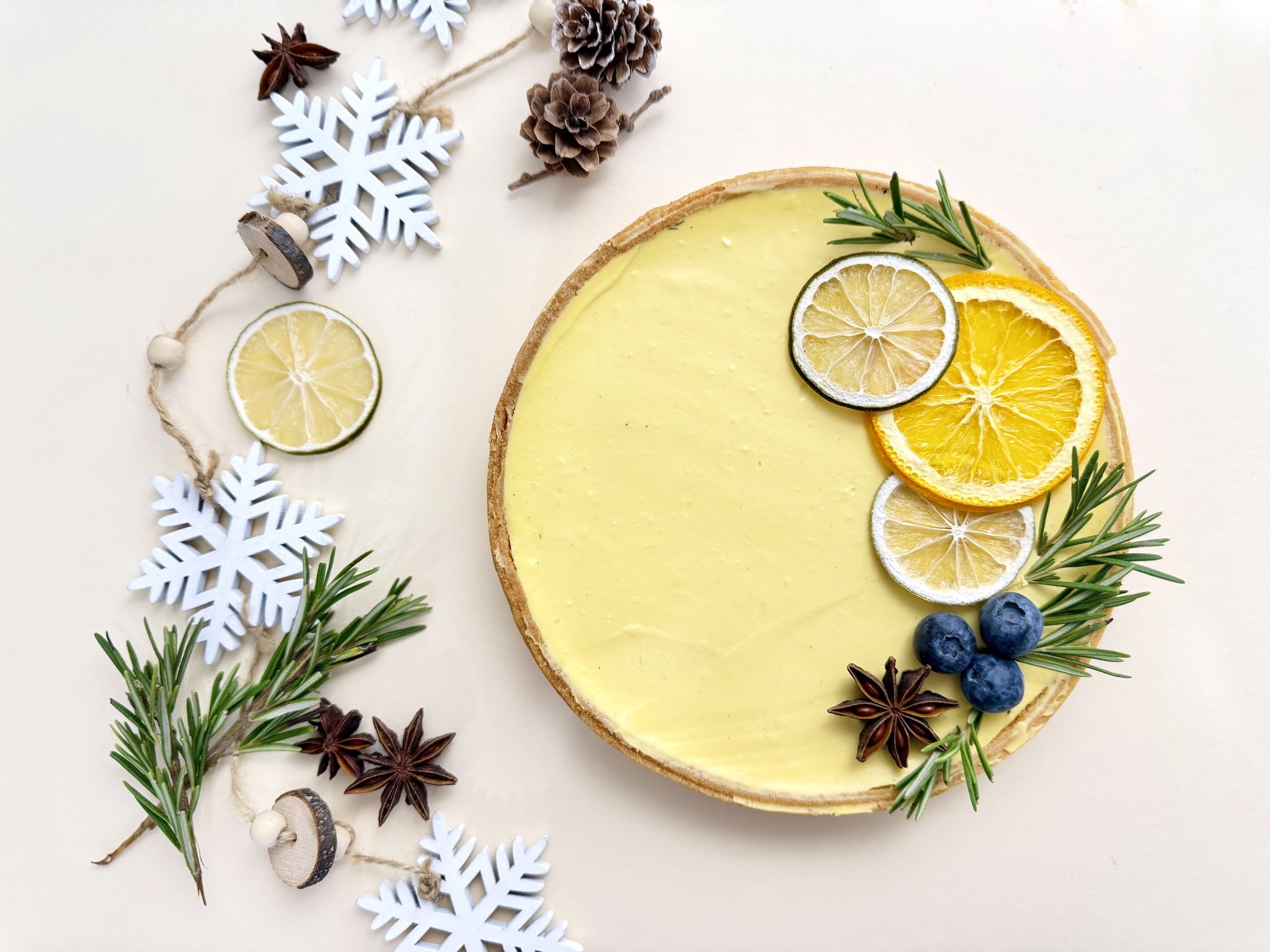 Tarta cu mango si fructul pasiunii