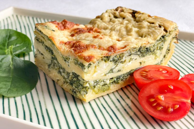 Lasagna cu spanac si ricotta