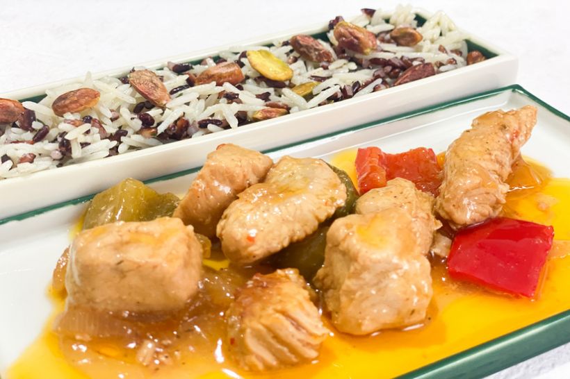 Curcan sweet and spicy cu mix de orez și fistic