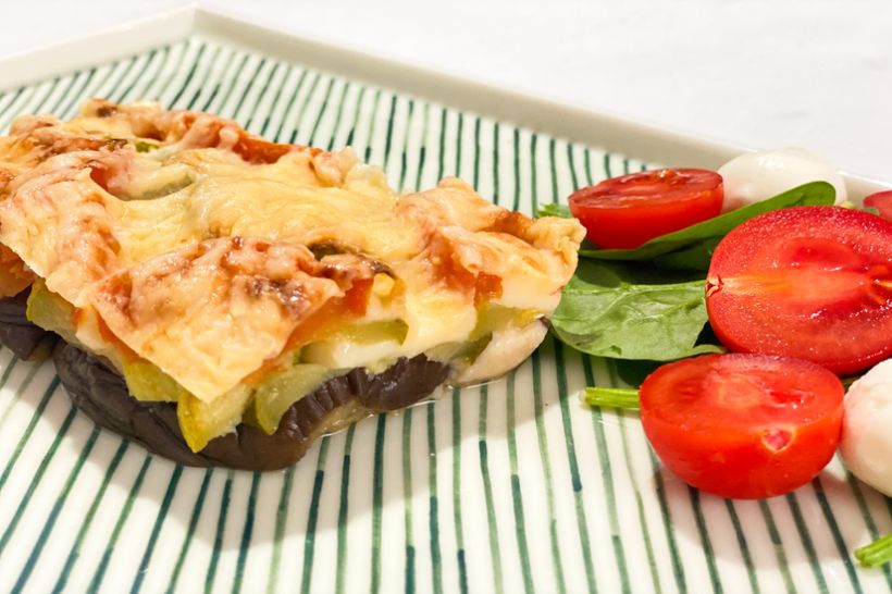 Ratatouille cu mozzarella si rosii cherry