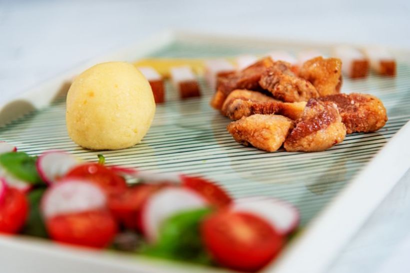 Scramble cu smântână și camembert