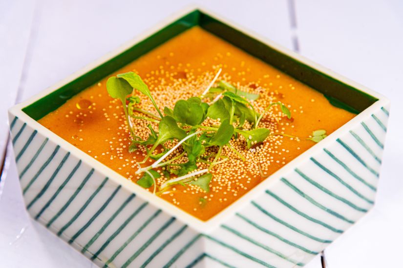 Supă cremă de legume cu amaranth